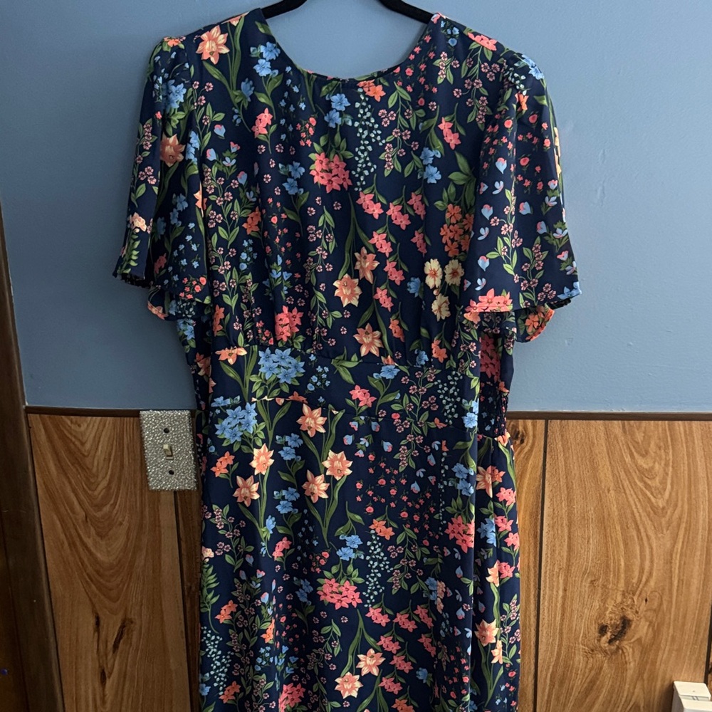 Sugarlips Navy Floral Maxi Dress